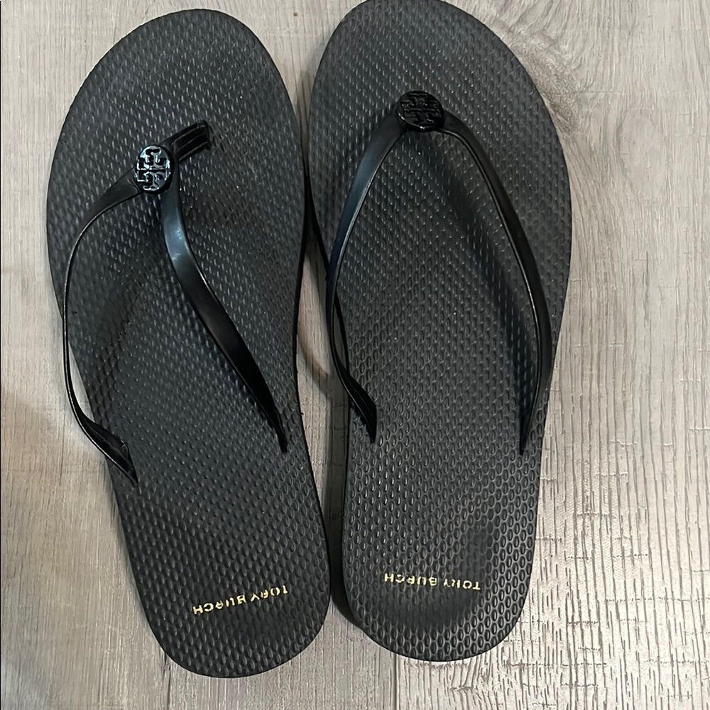 Tory Burch Black Flip Flops